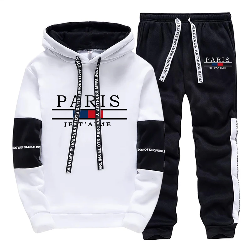 Winter Clothing Sale - 핫세일 남성 트레이닝복 프린트 캐주얼 후드
