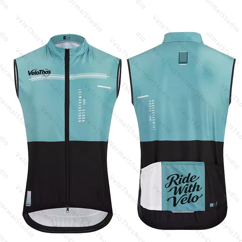 Padded Vest Gilet - 벨로토스 사이클링 조끼 방풍 스포츠 런닝