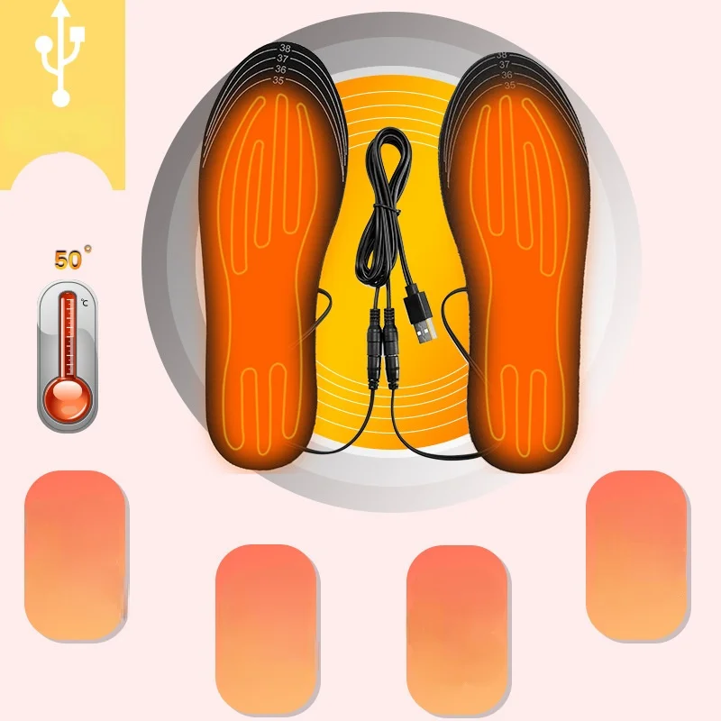 Heated Insole Rechargeable - USB 충전식 발열 깔창 사이즈 35-46