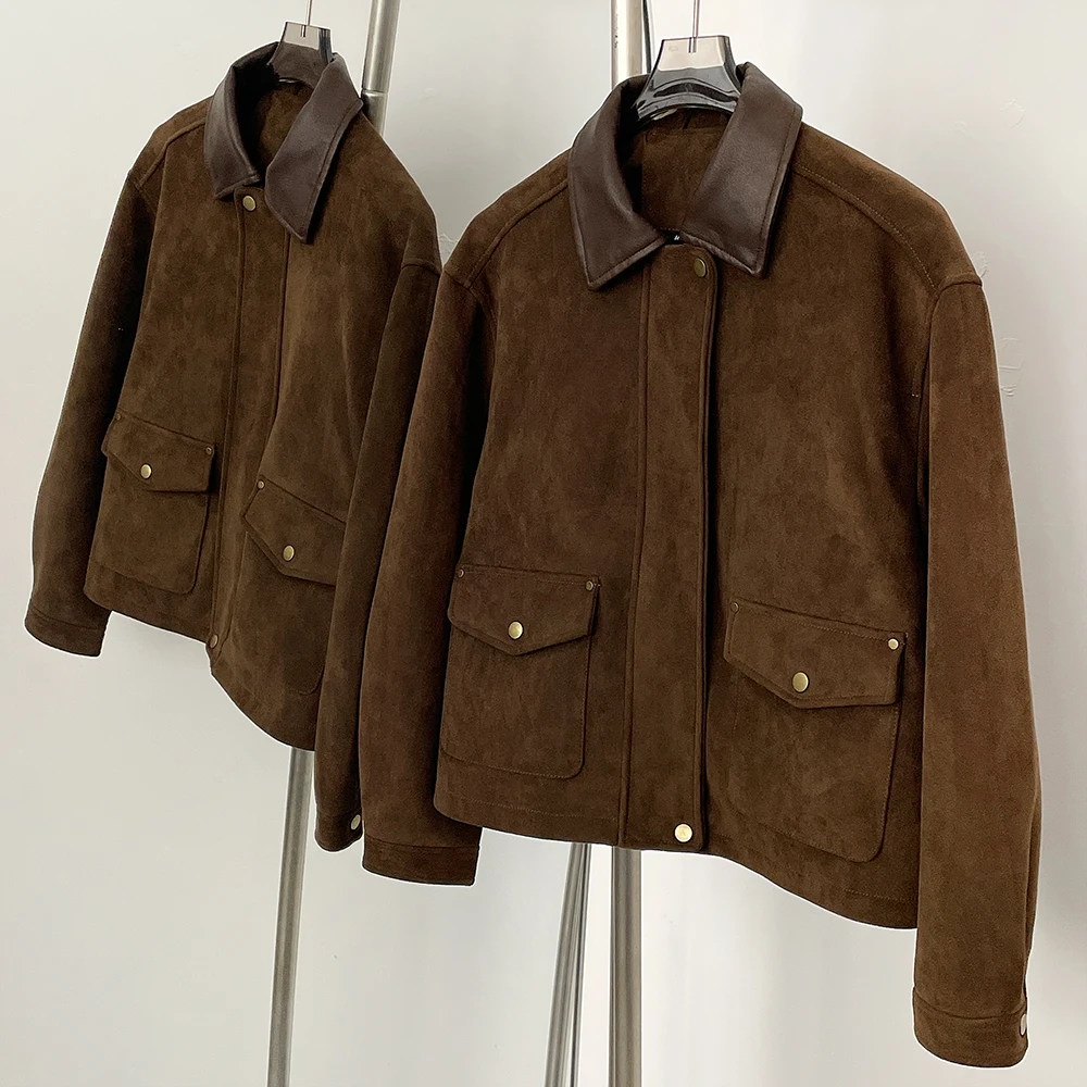 Winter Clothing Wholesale - 가죽 재킷 인조 스웨이드 여성 봄