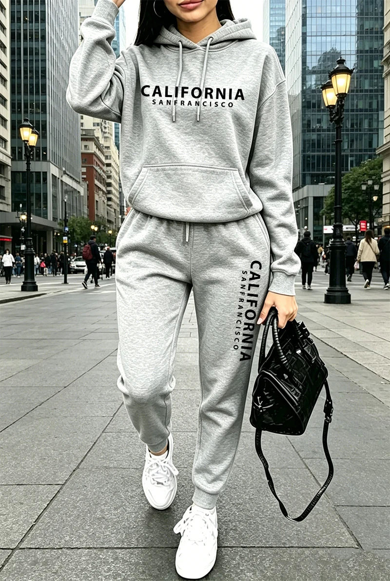 Winter Clothing Fashion - 고품질 여성 트레이닝복 프린팅 캐주얼 후드티