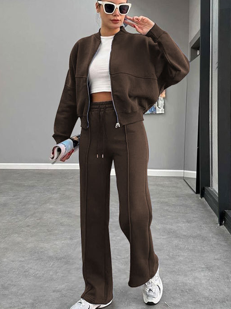 Winter Clothing Sale - FSMG 캐주얼 스웨트 셔츠 바지 세트