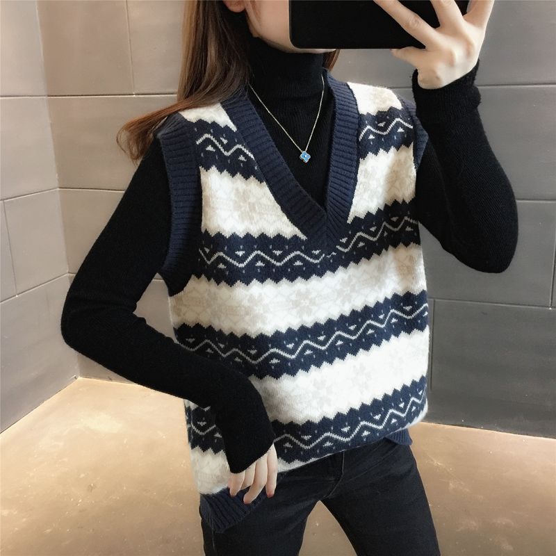Winter Clothing Trends 2025 Women'S - 여성 니트 조끼 풀오버 빈티지 포멀