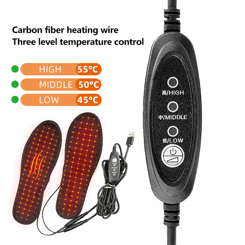 Heated Insole Rechargeable - 스키 하이킹을 위한 USB 충전식 가열
