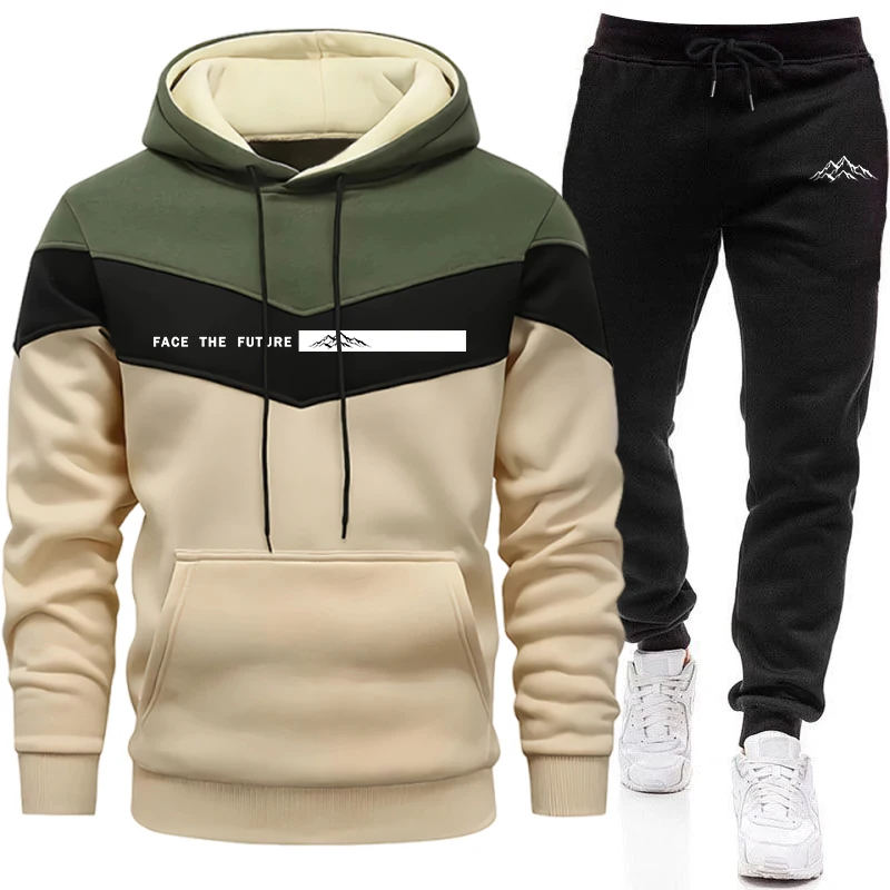 Winter Clothing Fashion - 트랙슈트 남성 패션 캐주얼 후드 스웨트셔츠