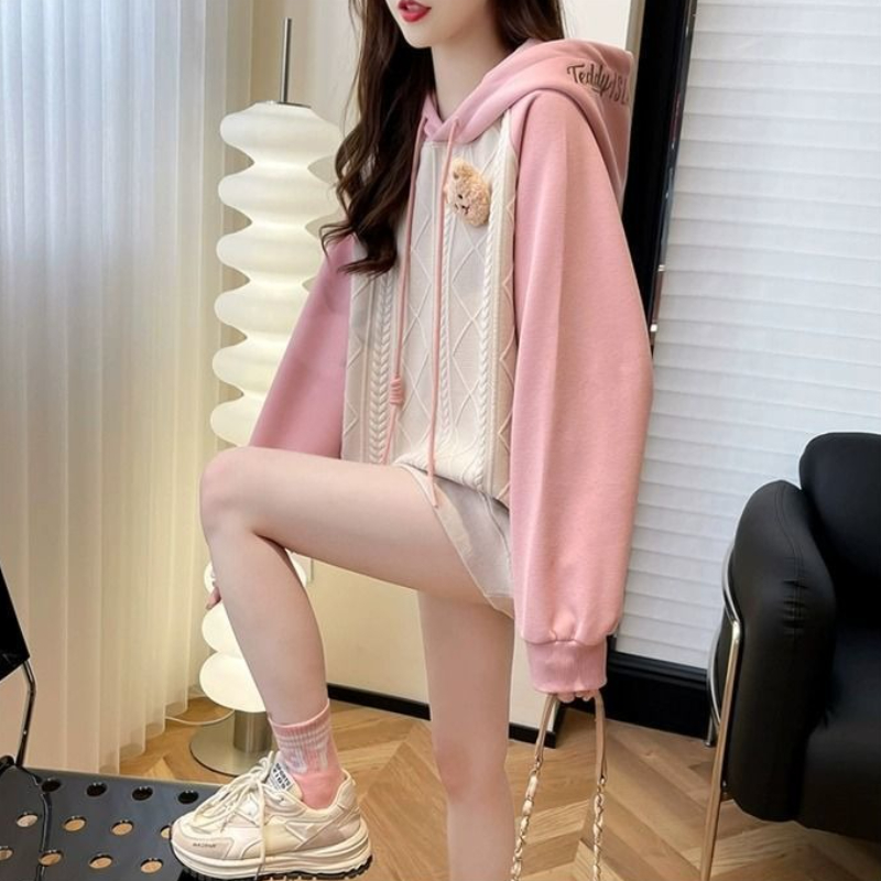 핑크 여성 후드 탑 귀여운 Y 2k 빈티지 한국 str - Winter Clothing Essentials For Women 리뷰 및 가격