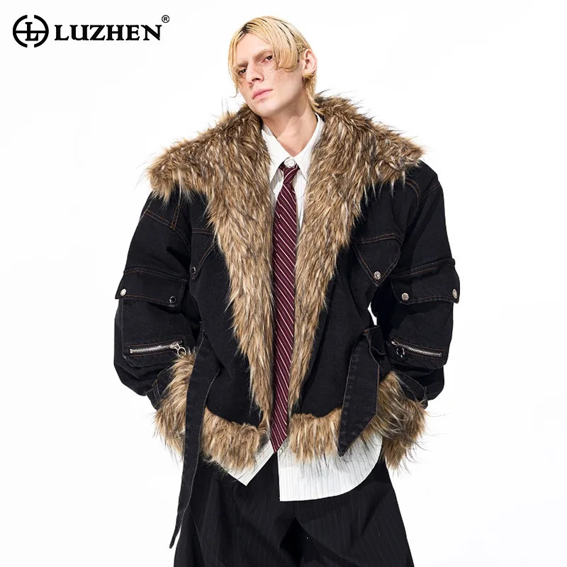 루젠 패션 개성있는 인조 모피 스플라이싱 디자인 두꺼운 - Winter Clothing Trends 2025 리뷰 및 가격