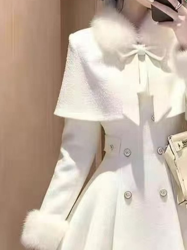 프렌치 엘레강트 빈티지 울 2피스 세트 여성용 인조 모 - Winter Clothing Trends 2025 리뷰 및 가격