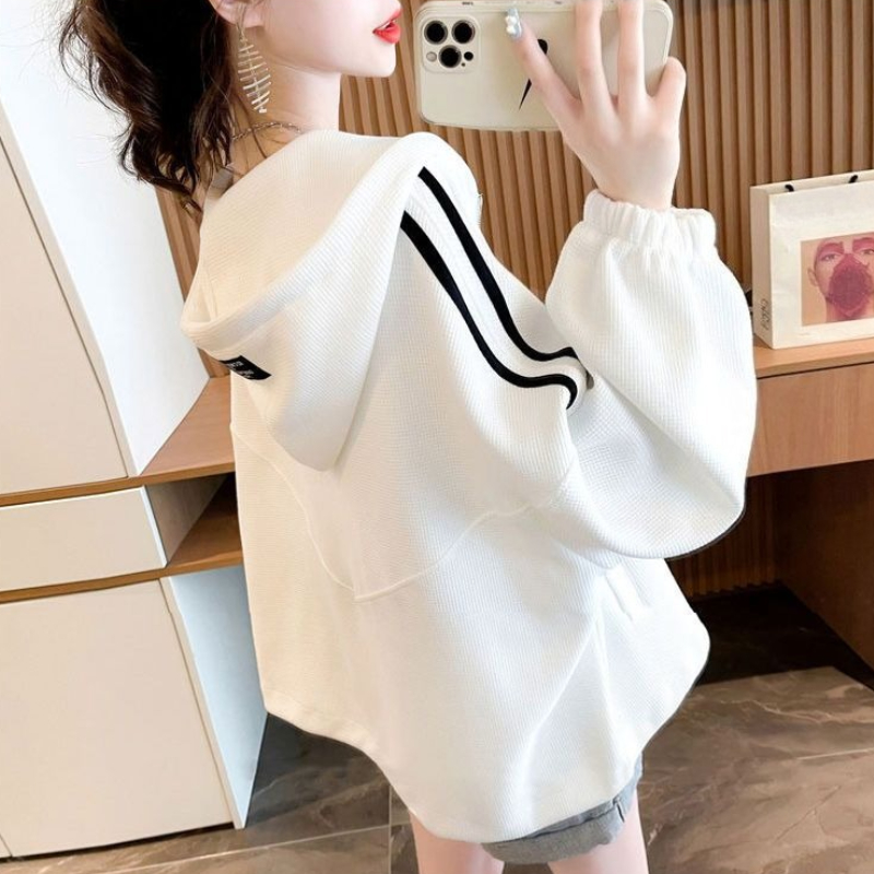 지퍼가 달린 색상 대비 여성용 후드티 스웨트셔츠 필수  - Winter Clothing Essentials For Women 리뷰 및 가격