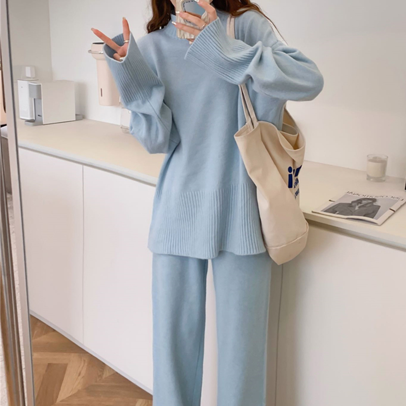 2025년 가을 겨울 신상 여성용 스플릿 스웨터 세트, - Winter Clothing Kit 리뷰 및 가격