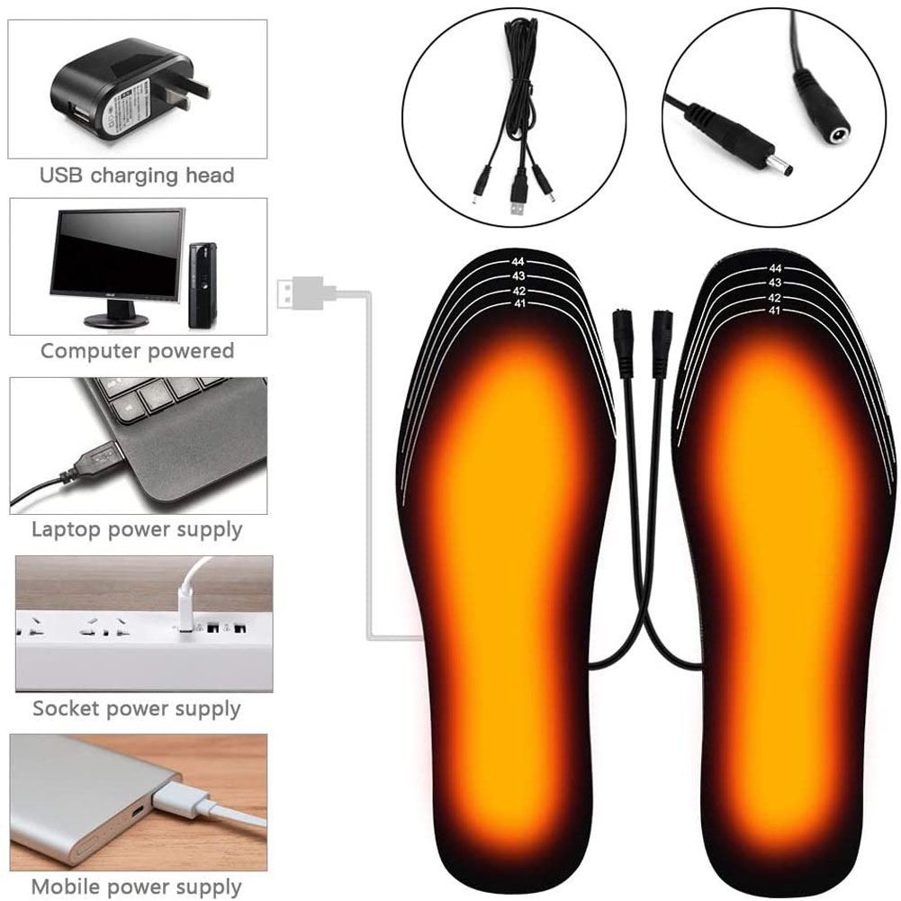 USB 충전식 발열 깔창 (사이즈 35-45) |    - Heated Insole Rechargeable 리뷰 및 가격