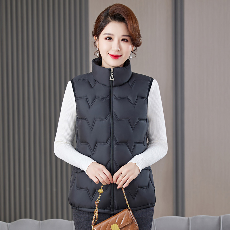 여성 플러스 사이즈 스탠드 칼라 패딩 조끼 가벼운 따뜻 - Padded Vest Gilet 리뷰 및 가격