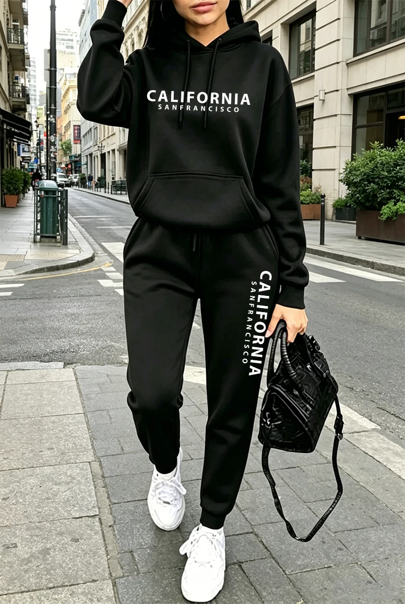 고품질 여성 트레이닝복 프린팅 캐주얼 후드티 스웨트셔츠 - Winter Clothing Fashion 리뷰 및 가격