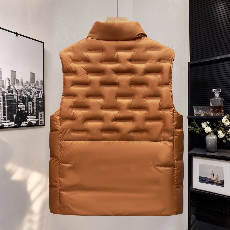 가을/겨울 남성용 스탠드 칼라 면 소재 조끼, 캐주얼한 - Padded Vest Gilet 리뷰 및 가격